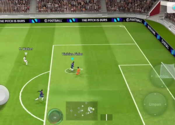 cara gocek di pes mobile