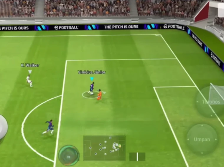 cara gocek di pes mobile