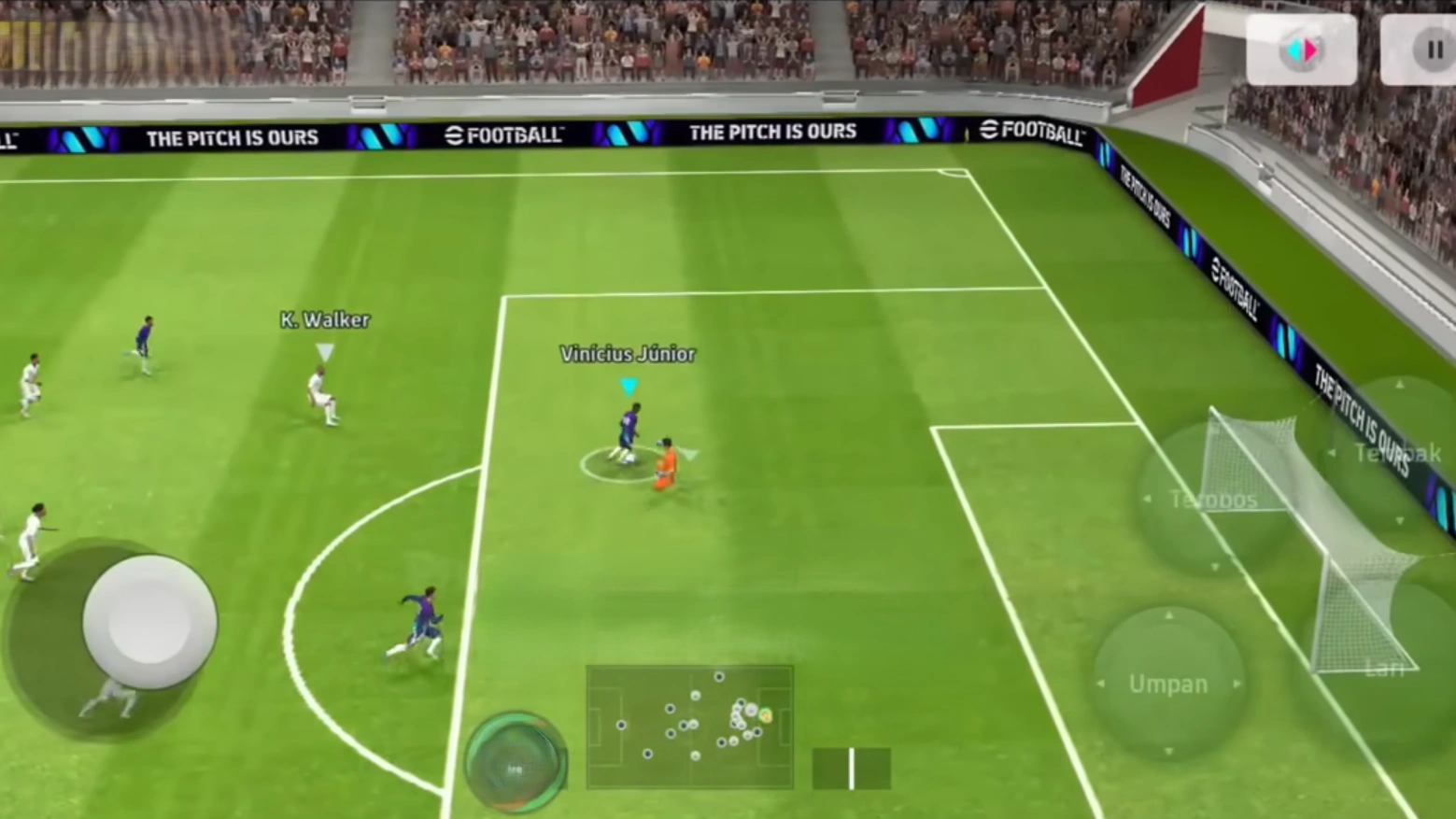 cara gocek di pes mobile